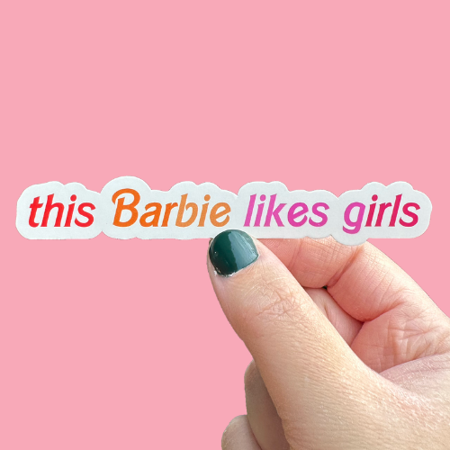 This Barbra Likes Girls Pride Sticker