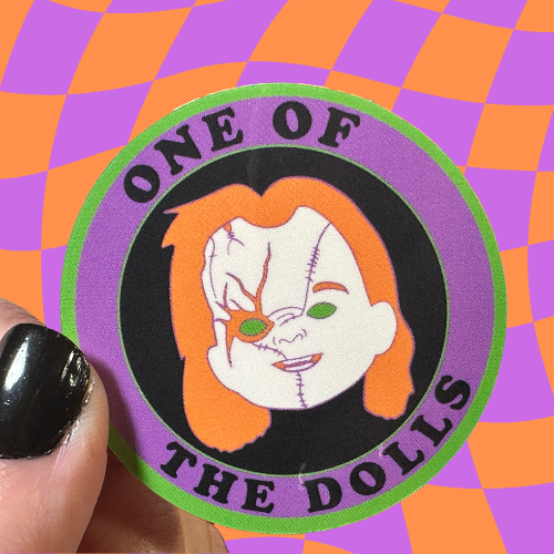 Chucky "One of the Dolls" Sticker