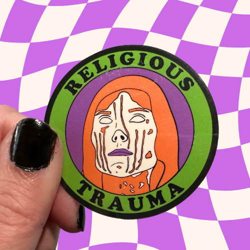 Carrie White "Religious Trauma" Sticker