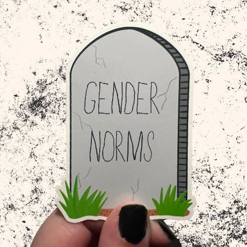 Here Lies Gender Norms Sticker