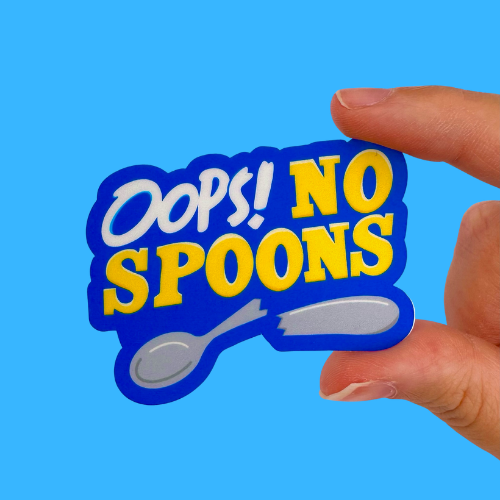 Oops! No Spoons Sticker