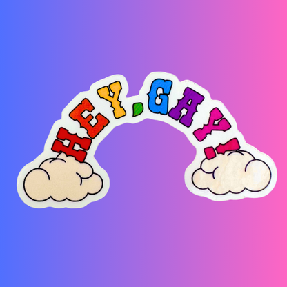 Hey, Gay! Sticker