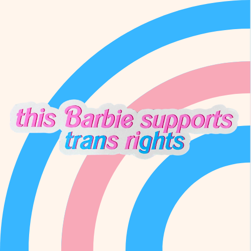 This Barbra Supports Trans Rights Sticker