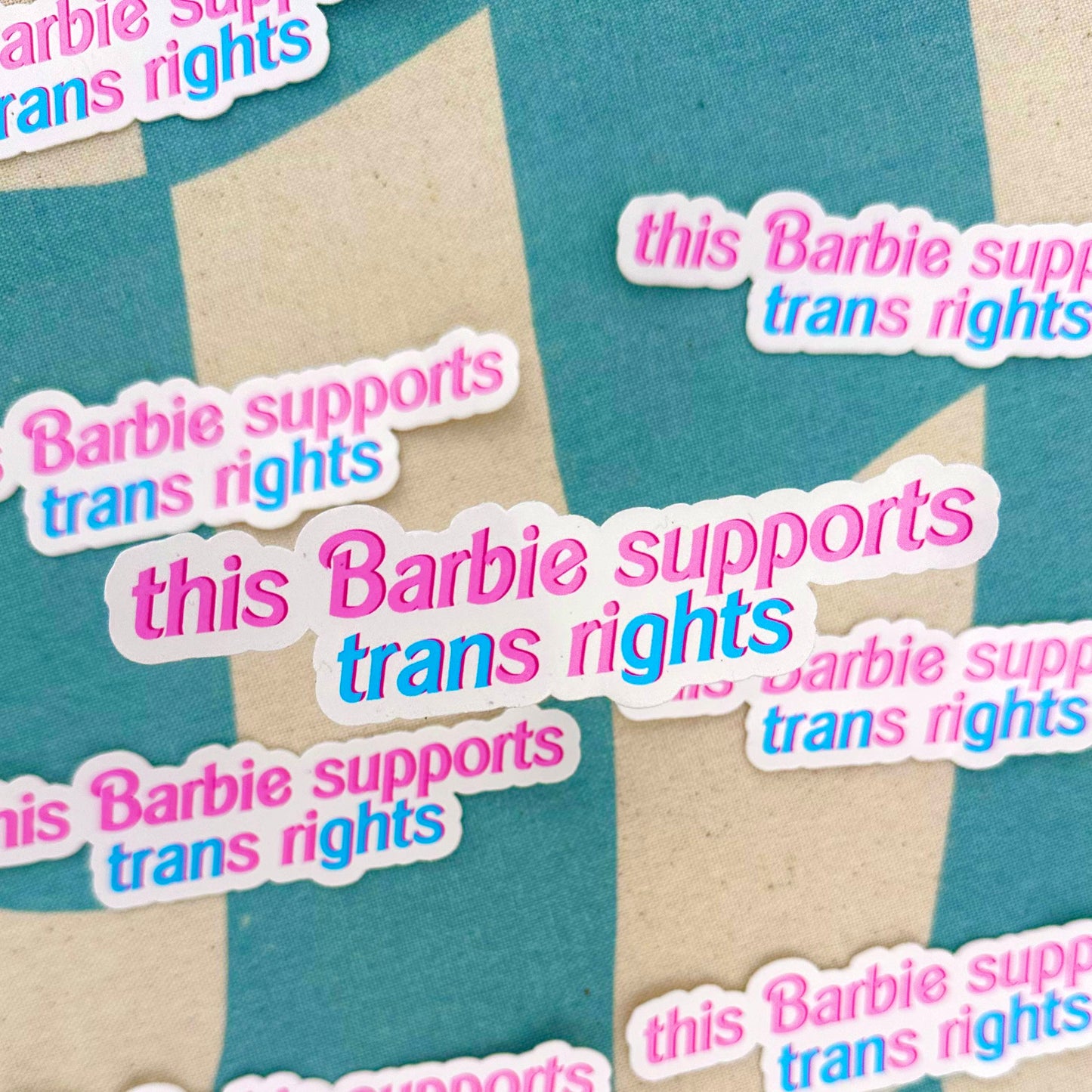 This Barbra Supports Trans Rights Sticker