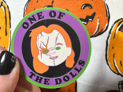 Chucky "One of the Dolls" Sticker