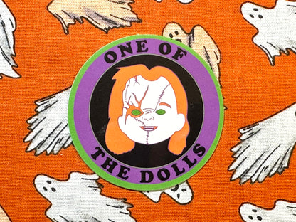 Chucky "One of the Dolls" Sticker