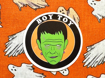 Frankenstein's Monster "Boy Toy" Sticker