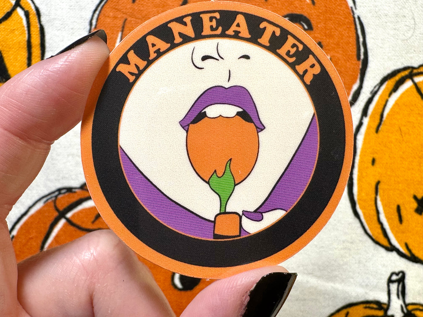 Jennifer Check "Maneater" Sticker